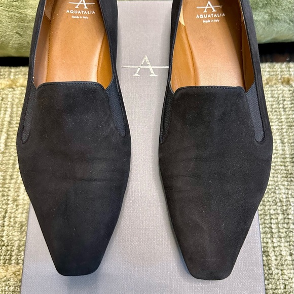 Aquatalia Shoes - Aquatalia Women's Dark Suede Loafers